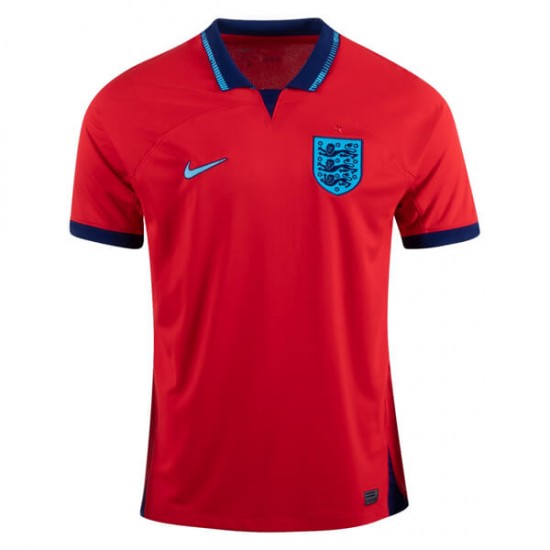 Camisola Inglaterra Equipamento Segundo Copa do Mundo 2022 Manga Corta